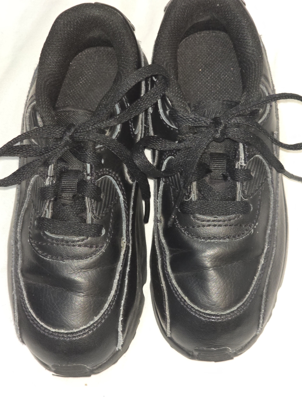 Nike Kids Black Lace-Up Sneakers